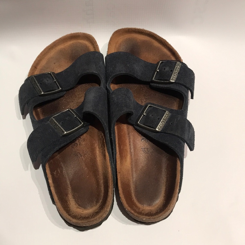 Arizona style Navy Blue Suede Birkenstock’s